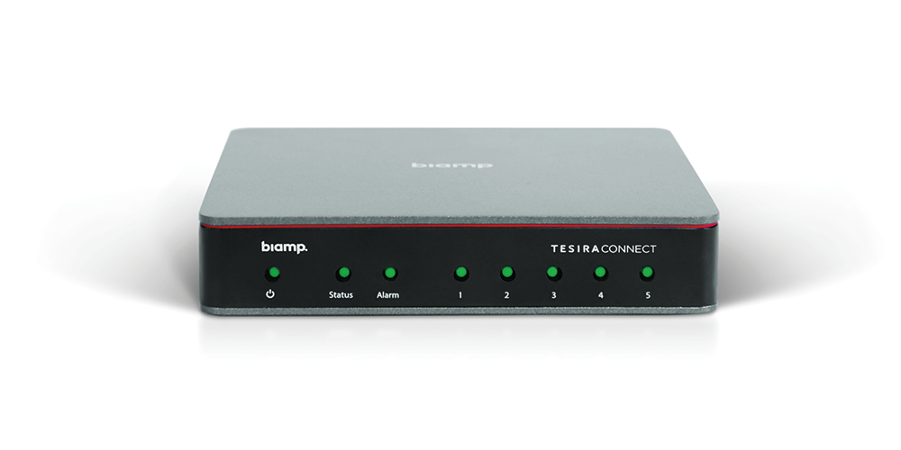 Biamp TesiraCONNECT(TC-5), Switch de 5 puertos de ethernet Gigabit con protocolo AVB